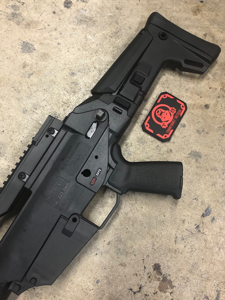 SL8 To ACr stock and AR grip adapter 
