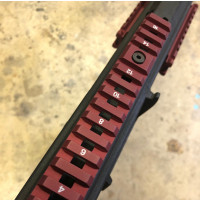 UMP 4 Piece rail kit Red