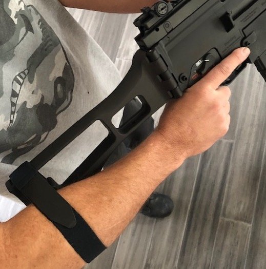 IDZ pistol brace FDE